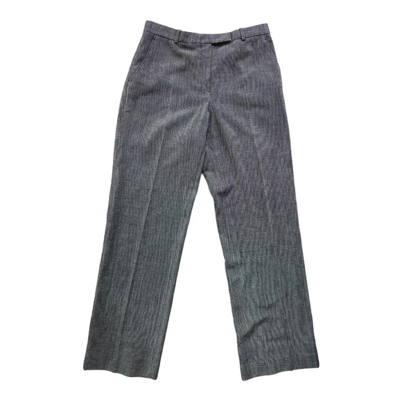 Vintage Armani Virgin Wool and Linen Italian Pants Y2K 90s 8  Black - Picture 1 of 7